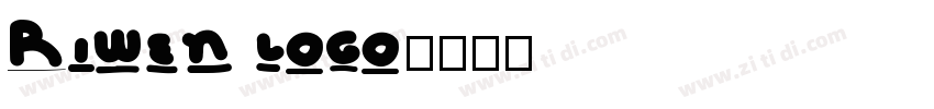 Riwen logo字体转换
